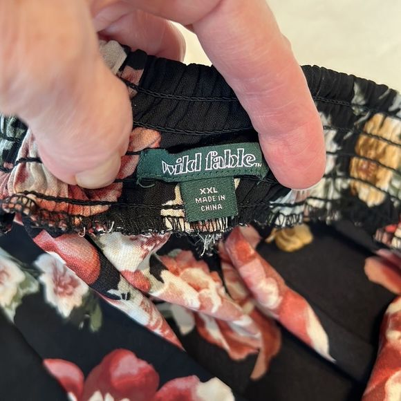 Wild fable flowy flowered crop pants cute w/tank blouse sweater sandals booties - Picture 8 of 16